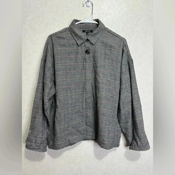 MADEWELL Flannel Bromley Shirt Buttery Soft in Ronan Plaid Size Medium - Picture 3 of 10